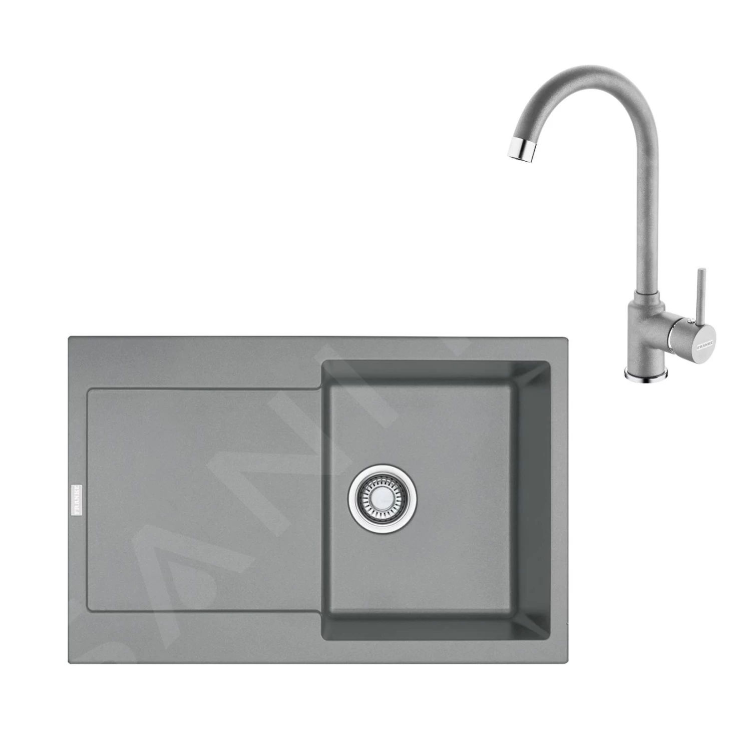 Franke Colonnes - Ensemble De Cuisine G168, évier En Fragranit Mrg 611 Et Mitigeur FP 9000.084, Pierre Gris 114.0587.980 3 Franke Colonnes - Ensemble De Cuisine G168, évier En Fragranit Mrg 611 Et Mitigeur FP 9000.084, Pierre Gris 114.0587.980