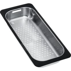 Franke Accessoires - Bac D&apos;égouttement Pour Les éviers, 183x433x64 Mm, Inox / Plastique Noir 112.0175.520
