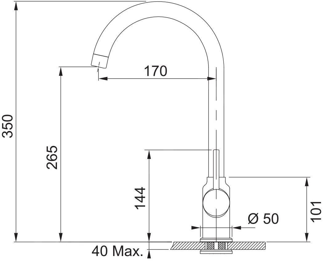 Franke Colonnes - Ensemble De Cuisine T103, évier En Tectonite SID 610 Et Mitigeur FP 9000.084, Gris 143.0675.725 5 Franke Colonnes - Ensemble De Cuisine T103, évier En Tectonite SID 610 Et Mitigeur FP 9000.084, Gris 143.0675.725 – Image 3