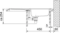 Franke Euroform évier - EFL 614-78 Acier Inoxydable, 780x475 Mm + Siphon (101.0286.768) -Franke euroform evier efl 614 78 acier inoxydable 780x475 mm siphon 1010286768 2