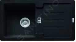 Franke Strata - Évier En Fragranit STG 614-78, 780x435 Mm, Noir Mat 114.0661.517