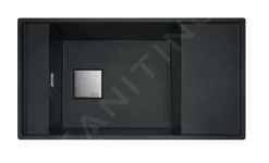 Franke Fresno - Évier En Fragranit FSG 611-88, 877x495 Mm, Onyx 114.0616.906