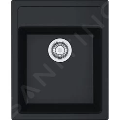 Franke Sirius - Évier En Tectonite SID 610-40, 430x530 Mm, Noir 114.0503.041