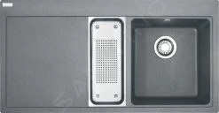 Franke Mythos - Évier En Fragranit MTG 651-100/7, 1000x515 Mm, Pierre Gris 114.0150.029