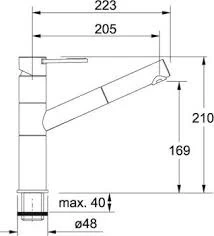 Franke 23 Franke -Franke franke 251 mitigeur evier avec douchette extractible aspect inox 1150197449 1
