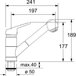 Franke 25 Franke -Franke franke robinet mitigeur 160 chrome avec douchette extractible haute pression 1150014879 1