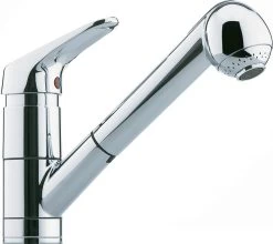 Franke Robinet Mitigeur 160 Chrome, Avec Douchette Extractible, Haute Pression (115.0014.879)