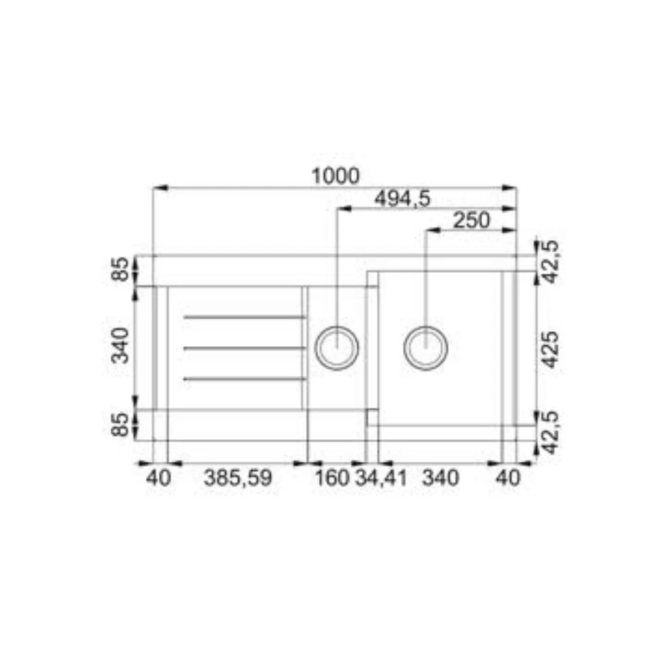 Franke JAG 651 Evier De Cuisine Avec Cuve + Vide Sauce Intégré, 51x100cm, Fragranit+, Platinum (114.0075.838) 4 Franke JAG 651 Evier De Cuisine Avec Cuve + Vide Sauce Intégré, 51x100cm, Fragranit+, Platinum (114.0075.838) – Image 2