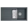 Franke JAG 651 JAG 651 Evier De Cuisine Avec Cuve + Vide Sauce Intégré, 51x100cm, Fragranit+, Graphite (114.0074.668) -Franke jag 651 jag 651 evier de cuisine avec cuve vide sauce integre 51x100cm fragranit graphite 1140074668