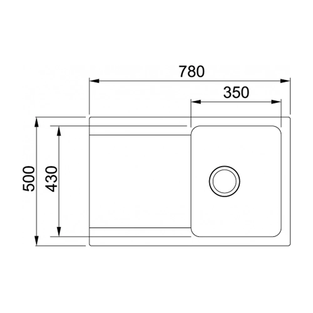 Franke Kit Évier Orion à Encastrer En Tectonite, 780x500mm, Blanc Artic + Mitigeur Grohe Bauloop, Col De Cygne, Chrome 6 Franke Kit Évier Orion à Encastrer En Tectonite, 780x500mm, Blanc Artic + Mitigeur Grohe Bauloop, Col De Cygne, Chrome – Image 4