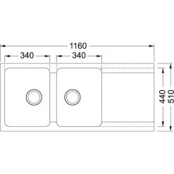 Franke Kit évier Orion OID 621, Double Bac, Carbone + Mitigeur Fox, Col De Cygne, Chrome (114.0276.028-FOX) -Franke kit evier orion oid 621 double bac carbone mitigeur fox col de cygne chrome 1140276028 fox 3