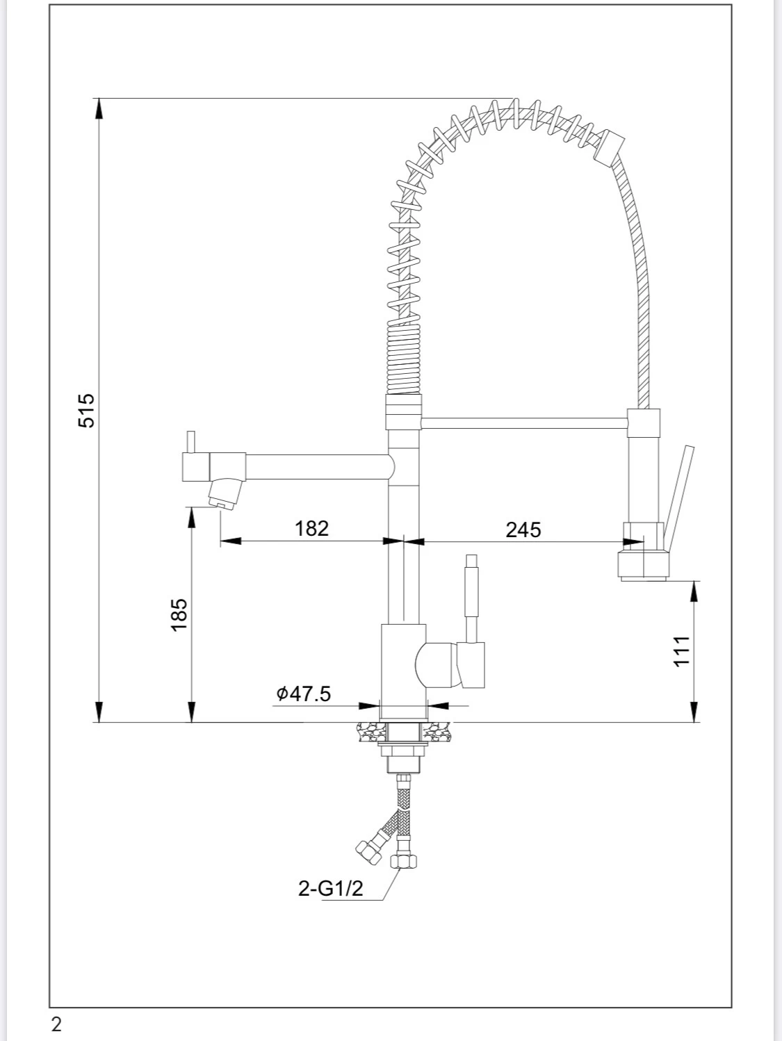 Franke Kit évier Orion OID 621 En Tectonite, Double Bac, Carbone + Mitigeur SAT Semi-Pro, 2 Jets 7 Franke Kit évier Orion OID 621 En Tectonite, Double Bac, Carbone + Mitigeur SAT Semi-Pro, 2 Jets – Image 5