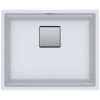 Franke Kubus 2 KNG 110-52 Fragranit+ Évier De Cuisine Sous-plan Blanc Glace -Franke kubus 2 kng 110 62 fragranit evier de cuisine sous plan blanc glace