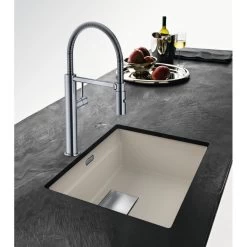Franke Kubus 2 KNG 110-52 Fragranit+ Évier De Cuisine Sous-plan Blanc Glace -Franke kubus 2 kng 110 62 fragranit evier de cuisine sous plan blanc glace 2