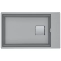 Franke Kubus 2 KNG 110-62 Fragranit+ Évier De Cuisine Sous-plan Pierre Grise