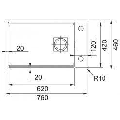 Franke Kubus 2 KNG 110-62 Fragranit+ Évier De Cuisine Sous-plan Pierre Grise -Franke kubus 2 kng 110 62 fragranit evier de cuisine sous plan pierre grise 3