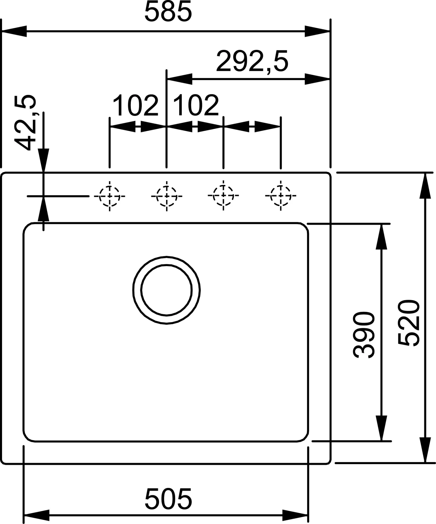 Franke Kubus - Fragranit + Onyx Evier KSG 238, 585x520 Mm (114.0285.231) 4 Franke Kubus - Fragranit + Onyx Evier KSG 238, 585x520 Mm (114.0285.231) – Image 2