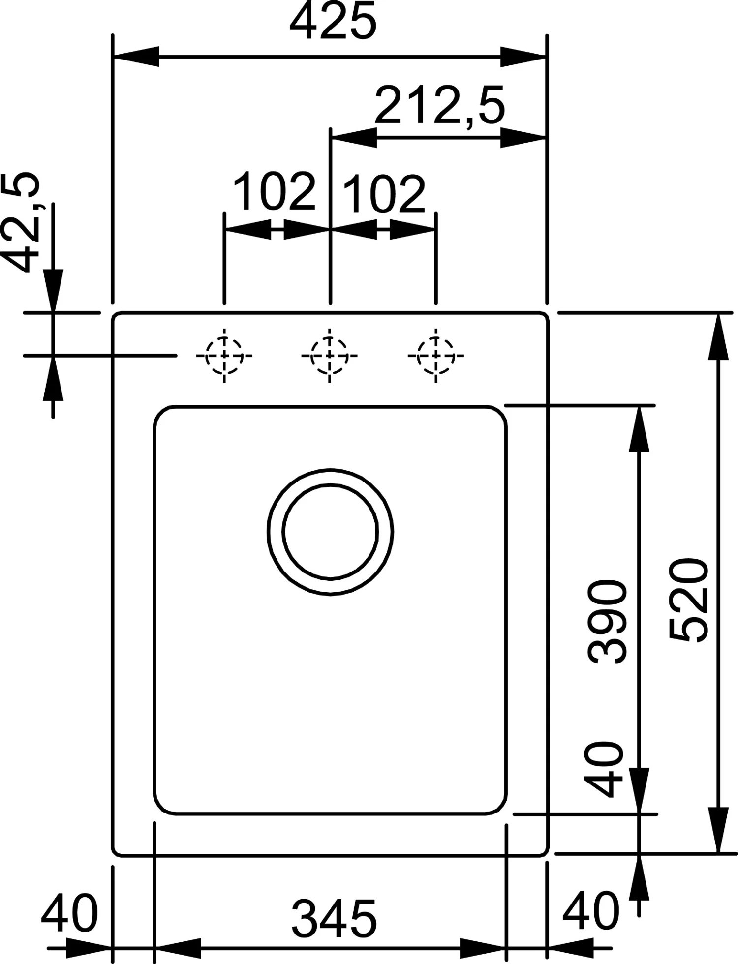 Franke KUBUS - Fragranit+ Stone Evier KSG 218, 425x520 Mm (114.0284.918) 4 Franke KUBUS - Fragranit+ Stone Evier KSG 218, 425x520 Mm (114.0284.918) – Image 2