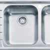 Franke Neptun - Inox Evier NEX 621/7, 1160x510 Mm + Siphon (101.0120.274) -Franke neptun inox evier nex 6217 1160x510 mm siphon 1010120274