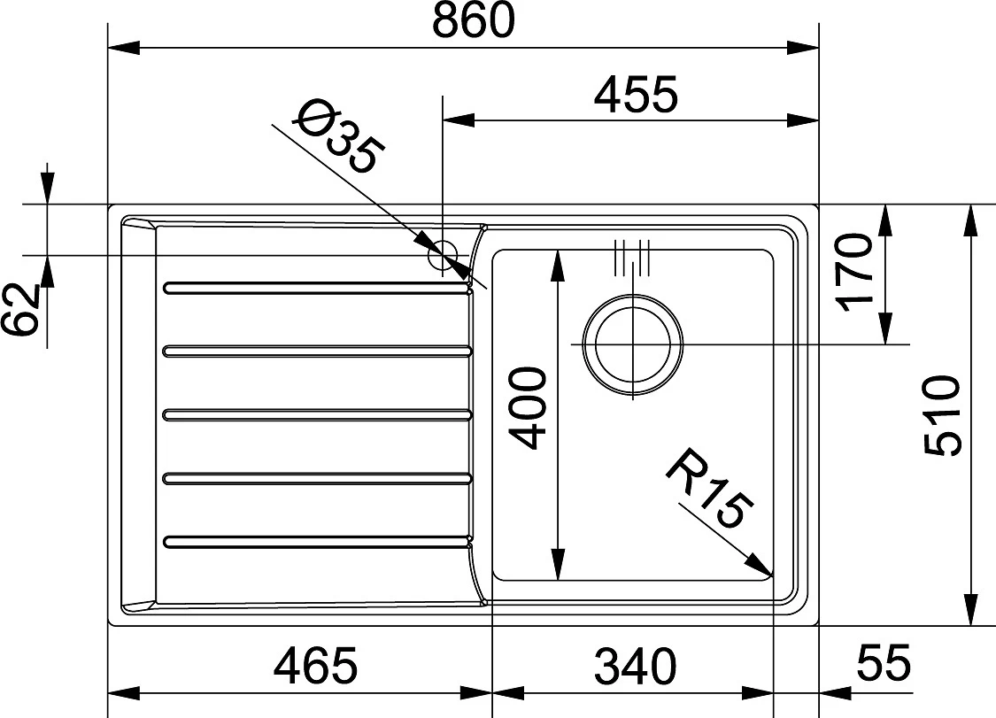 Franke Neptune Plus - Inox Evier NPX 611/2, 860x510 Mm, Droite (101.0068.360) 4 Franke Neptune Plus - Inox Evier NPX 611/2, 860x510 Mm, Droite (101.0068.360) – Image 2