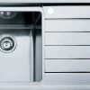Franke Neptune Plus - Inox Evier NPX 611/2, 860x510 Mm, Gauche (101.0068.368) -Franke neptune plus inox evier npx 6112 860x510 mm gauche 1010068368