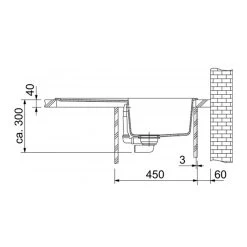 Franke Orion Evier à Encastrer En Tectonite, 780mmx500mm, Blanc Artic (OID 611-78) -Franke orion evier a encastrer en tectonite 780mmx500mm blanc artic oid 611 78 2