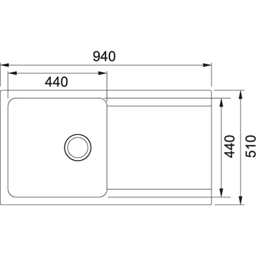 Franke Orion - OID 611 évier De Cuisine à Encastrer Tectonite® Gris 4 Franke Orion - OID 611 évier De Cuisine à Encastrer Tectonite® Gris – Image 2