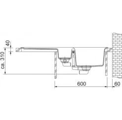 Franke Orion OID 651 Évier Avec égouttoir Réversible Et Vide-sauce 100x51cm, Tectonite, Gris (OID651SE) -Franke orion oid 651 evier avec egouttoir reversible 100x51cm 2 cuves tectonite gris 1140442806 2