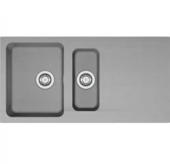 Franke Orion OID 651 Évier Avec égouttoir Réversible Et Vide-sauce 100x51cm, Tectonite, Gris (OID651SE)
