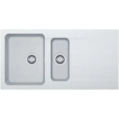Franke Orion OID 651 Évier Avec égouttoir Réversible Et Vide-sauce 100x51cm, Tectonite®, Blanc Artic (OID651B)