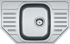 Franke Polar - Inox évier PXN 612 E, 780x490 Mm + Siphon (101.0252.180)