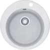 Franke RONDO - Fragranit évier ROG 610-41 Artic Blanc , 510mm, Cuve Ronde (114.0284.726)