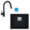 Franke Set Kubus Evier Sous Plan 56x46cm Fragranit+, Noir Mat + Mitigeur Col De Cygne, Noir Mat Avec Douchette Extractible 1 Franke Set Kubus Evier Sous Plan 56x46cm Fragranit+, Noir Mat + Mitigeur Col De Cygne, Noir Mat Avec Douchette Extractible -Franke set kubus evier sous plan 56x46cm fragranit noir mat mitigeur col de cygne noir mat avec douchette extractible