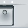 Franke Sinos - Inox évier SNX 211/611 /2, 780x510 Mm, Gauche + Siphon (127.0286.279)