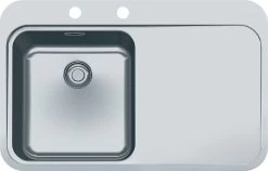 Franke Sinos - Inox évier SNX 211/611 /2, 780x510 Mm, Gauche + Siphon (127.0286.279)