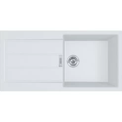 Franke Sirius 2.0 S2D 611-100 Tectonite évier à Encastrer 1 Bac XL Avec égouttoir Blanc