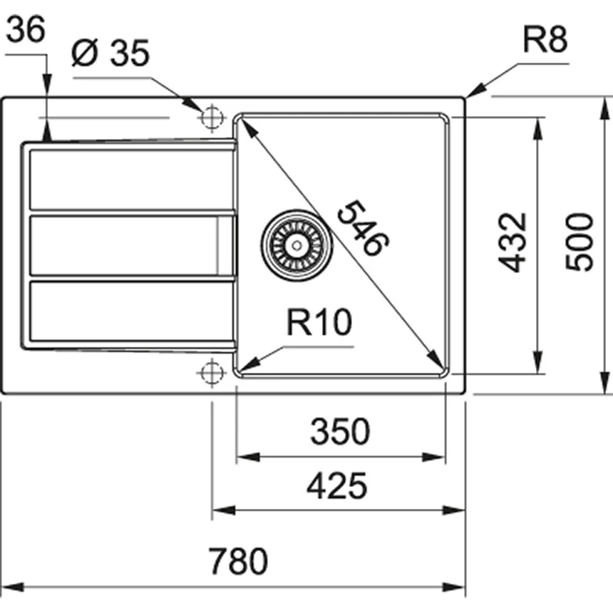 Franke SIRIUS - 2.0 S2D 611-78 Tectonite® Evier à Encastrer Noir 5 Franke SIRIUS - 2.0 S2D 611-78 Tectonite® Evier à Encastrer Noir – Image 3