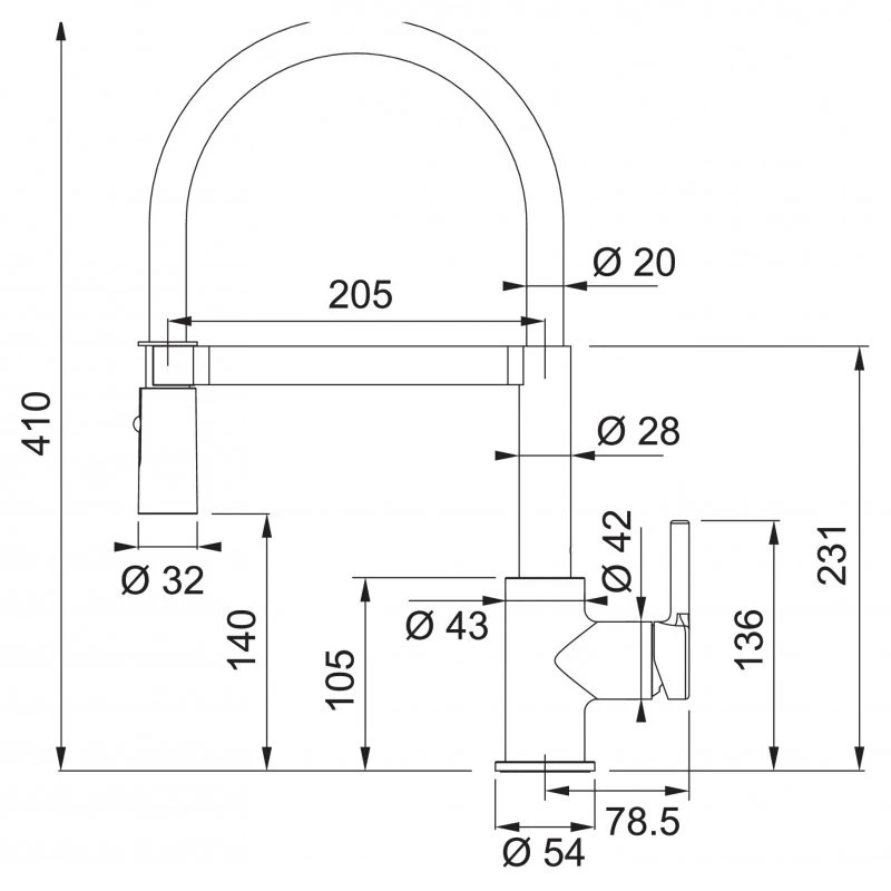 Franke Sirius Evier à Encastrer 100×50cm 1 Bac Avec égouttoir, Noir + Mitigeur 205x410mm Semi-pro, Douchette Extractible, Chrome/Noir 7 Franke Sirius Evier à Encastrer 100×50cm 1 Bac Avec égouttoir, Noir + Mitigeur 205x410mm Semi-pro, Douchette Extractible, Chrome/Noir – Image 5