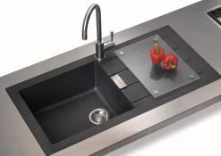 Franke Sirius Evier à Encastrer 100×50cm 1 Bac Avec égouttoir, Noir + Mitigeur 205x410mm Semi-pro, Douchette Extractible, Chrome/Noir 13 Franke Sirius Evier à Encastrer 100×50cm 1 Bac Avec égouttoir, Noir + Mitigeur 205x410mm Semi-pro, Douchette Extractible, Chrome/Noir -Franke sirius evier a encastrer 10050cm 1 bac avec egouttoir noir mitigeur 205x410mm semi pro douchette extractible chromenoir 5