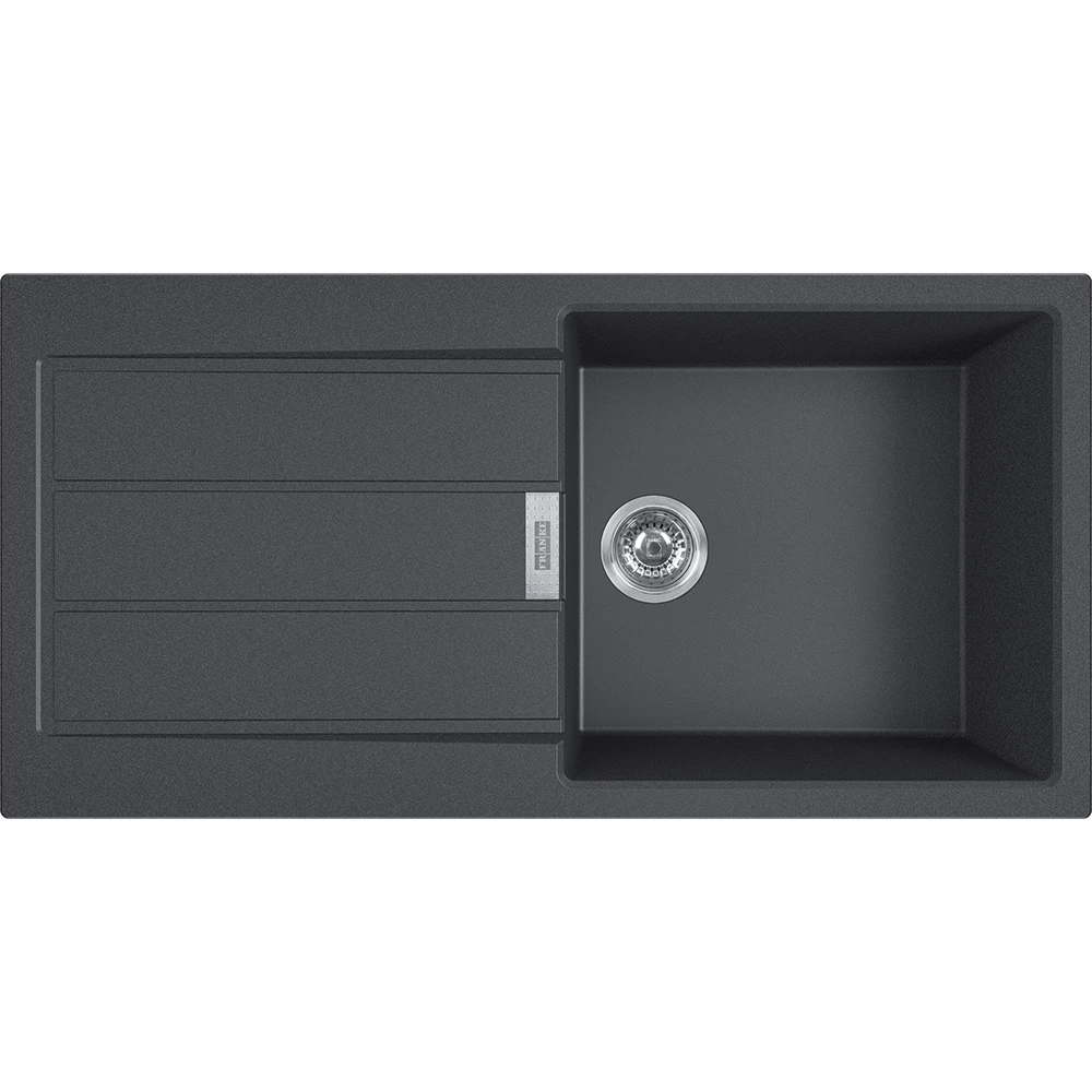 Franke Sirius Evier à Encastrer 100×50cm 1 Bac Avec égouttoir, Tectonite, Onyx + Mitigeur Col De Cygne, Fragranit, Onyx 4 Franke Sirius Evier à Encastrer 100×50cm 1 Bac Avec égouttoir, Tectonite, Onyx + Mitigeur Col De Cygne, Fragranit, Onyx – Image 2