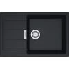 Franke Sirius SID 611-78 / 45 BB Evier De Cuisine 1 Cuve + Egouttoir Réversible, Tectonite® ,Noir (114.0504.170) -Franke sirius sid 611 78 45 bb evier de cuisine 1 cuve egouttoir reversible tectonite noir 1140504170