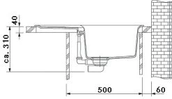 Franke SIRIUS - SID611-78 Tectonite® Carbone Evier (114.0120.455) -Franke sirius sid611 78 tectonite carbone evier 1140120455 2