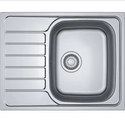 Franke Spark SKN 611-63 Évier 63,5x50cm Avec égouttoir Réversible, Inox (SKN611-63)