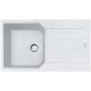 Franke Urban Evier De Cuisine 860x500mm, UBG 611-86, Egouttoir Réversible, Fragranit, Blanc (UBG611-86B) -Franke urban evier de cuisine 860x500mm ubg 611 86 egouttoir reversible fragranit blanc ubg611 86b